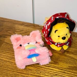 Girls Bear Bundle - Winnie the Pooh Plush & Fuzzy Diary